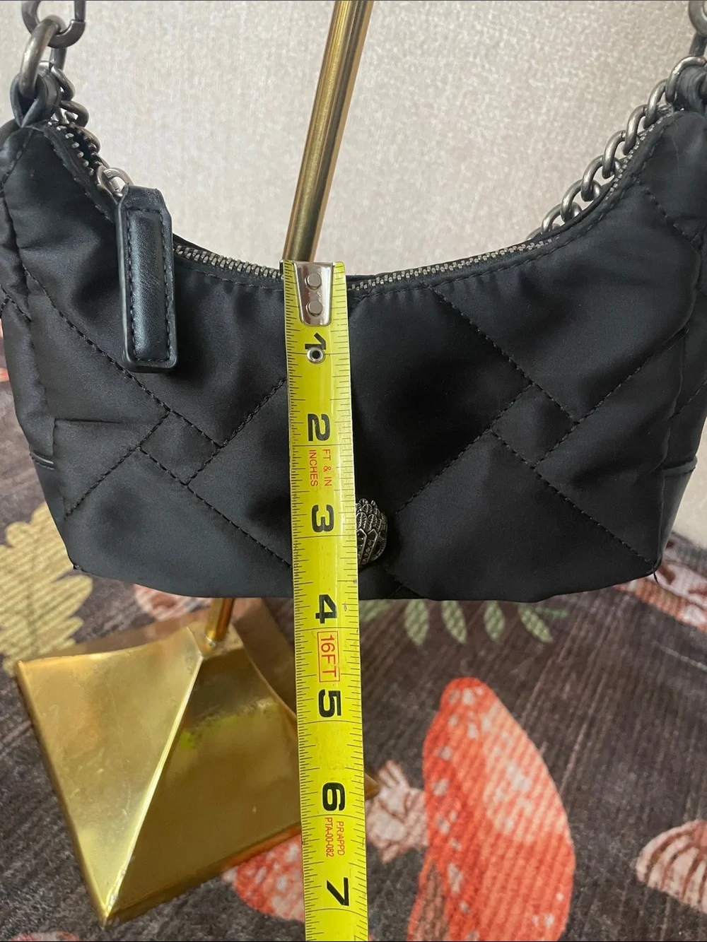 Kurt Geiger London Multi in One Quilted Black Crossbody Bag Coin Pouch Festival